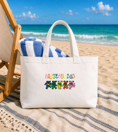 Grateful Dad Dancing Bears Tote