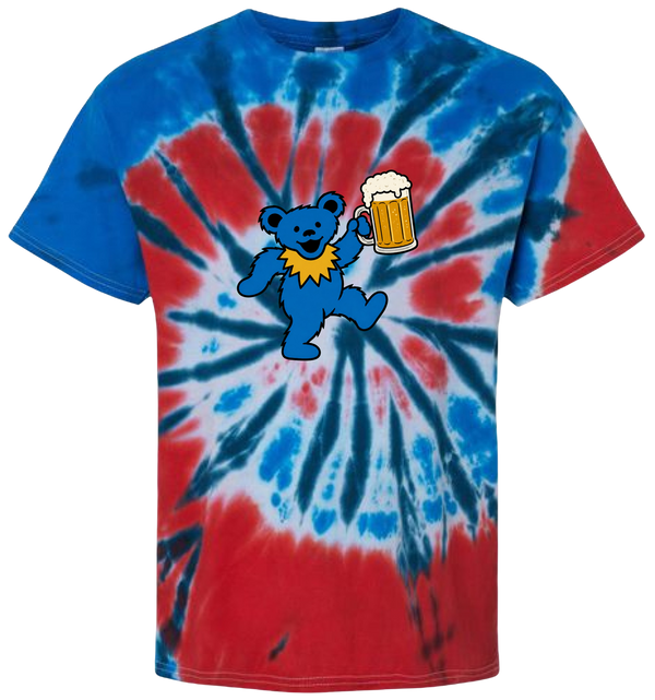 Beer Lovin' Bear - Life is dead Tie-Dye