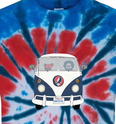 Jerry and The Bear Road Trippin' - Life is dead.® Tie-Dye