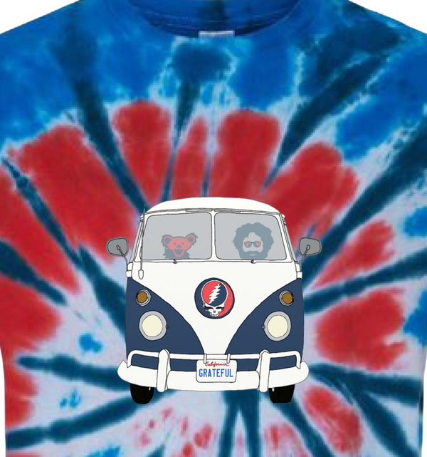 Jerry and The Bear Road Trippin' - Life is dead.® Tie-Dye