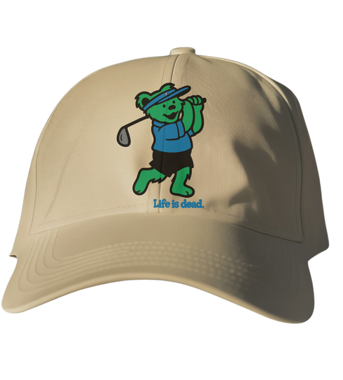 Golfing Bear - Life is dead.® Dad Hat