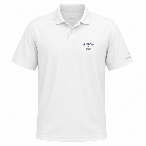 Grateful Dad Distressed - - Life is dead.® Polo