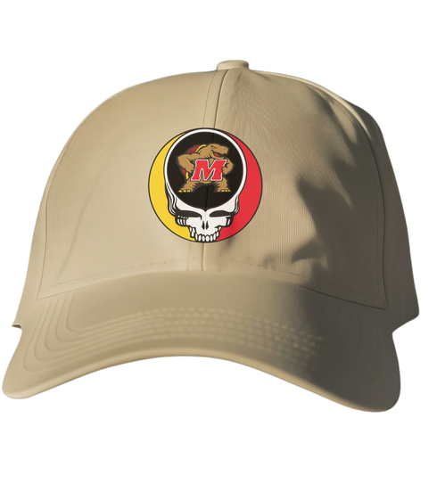 Maryland Football Dead Black Stealie Dad Hat