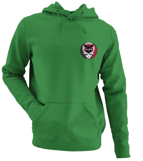 Atlanta Football - Premium Grateful Dead Left Chest Hoodie - Irish Green - 6
