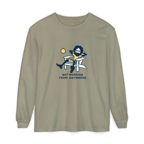 Jerry's Not Workin' From Anywhere - Life is dead.® Long-Sleeve