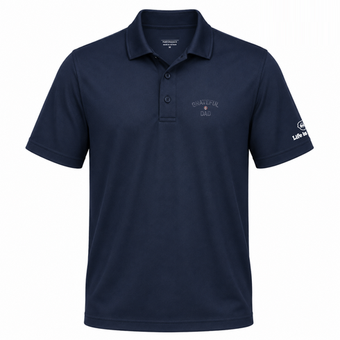 Grateful Dad Distressed - - Life is dead.® Polo
