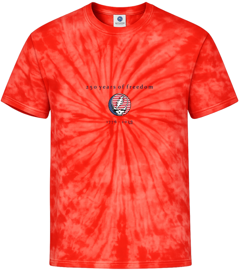 250 years of Freedom Stealie - Life is dead. T-Shirt Tie-Dye