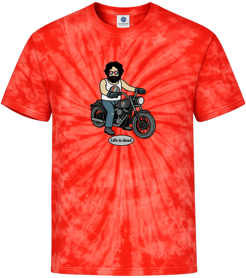 Jerry and His Hog - Life is dead.® Tie-Dye