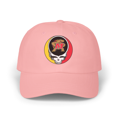 Maryland Football Dead Black Stealie Dad Hat