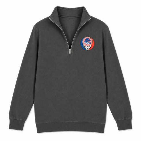 Boise State University - Premium Grateful Dead Quarter-Zip Pullover - Charcoal - 6