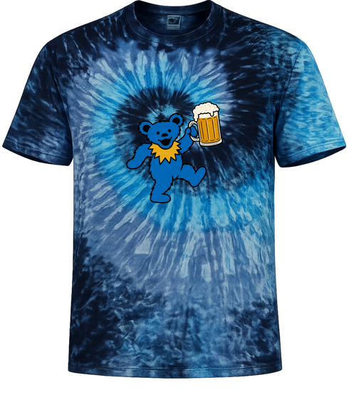Beer Lovin' Bear - Life is dead Tie-Dye