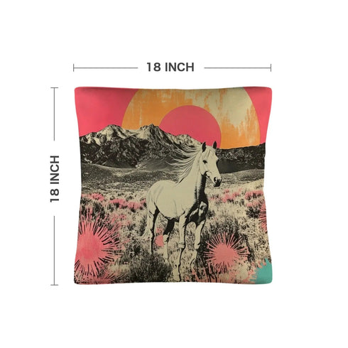 Grateful Dead - Baha Ranch Retro Pop Western Albino Steed Pillow Case Made in America - StealieShop