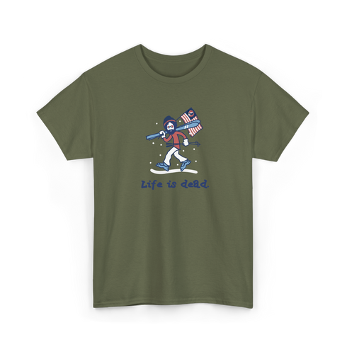 Skier Jerry - Life is dead.® Tee