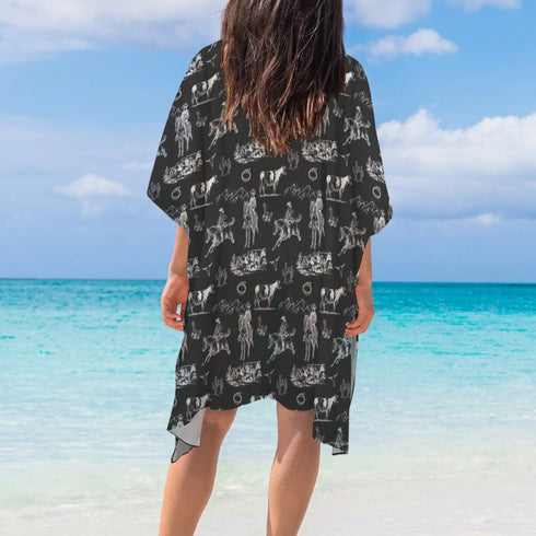 Grateful Dead - Ranch Life Duster Kimono Coverup - StealieShop