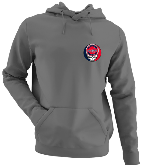 Washington Capitals - Premium Grateful Dead Left Chest Hoodie - Charcoal - 8