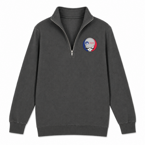 University of Dayton - Premium Grateful Dead Quarter-Zip Pullover - Charcoal - 6