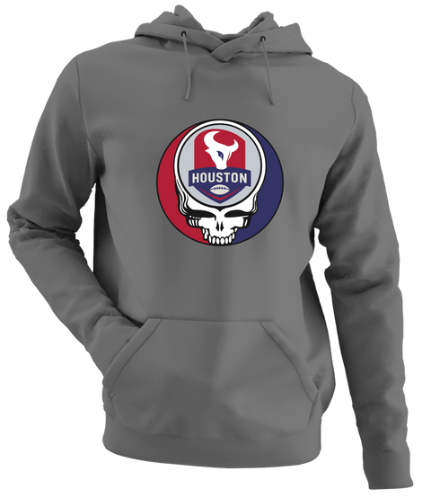 Houston Football - Premium Grateful Dead Hoodie - Charcoal - 8