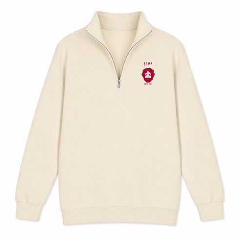 Bama Jerry - Life is dead.® Alabama - Premium Grateful Dead Quarter-Zip Pullover - Sand - 2