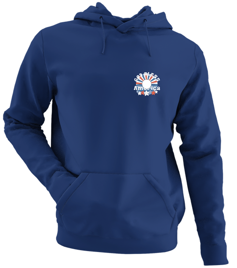 USA - Premium Grateful Dead Left Chest Hoodie - Navy - 2
