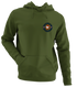 Chicago Football Dancing Bear - Premium Grateful Dead Left Chest Hoodie - Military Green