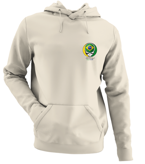Brazil FIFA New Ball - Premium Grateful Dead Left Chest Hoodie - Sand - 3