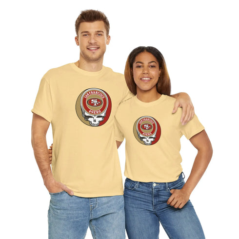 San Francisco 49ers Grateful Dead Steal Your Face T-Shirt Printify