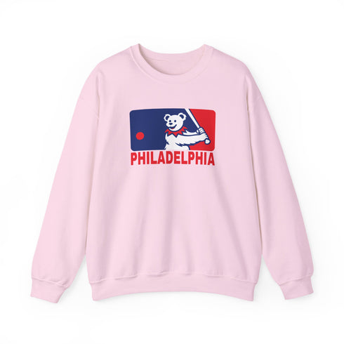 Philadelphia Phillies Dancing bear MLB Logo Stealie Crewneck Sweatshirt