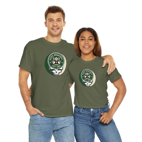 Grateful Dead - Milwaukee Bucks Grateful Dead Steal Your Face T-Shirt - NBA - StealieShop