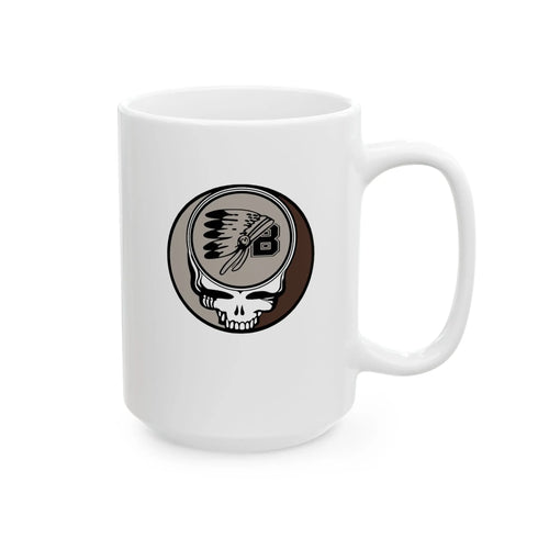 Grateful Dead - St. Bonaventure Throwback Stealie Ceramic Mug, (11oz, 15oz) - StealieShop
