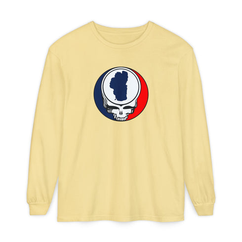 Lake Tahoe Stealie Garment-Dyed Long Sleeve T-Shirt