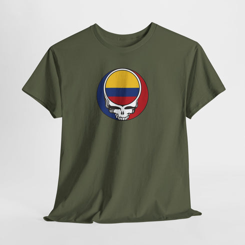 Colombia Flag Stealie Unisex Grateful Dead T-Shirt