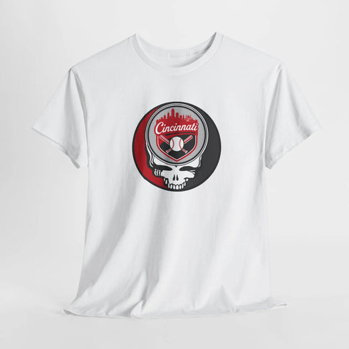 Grateful Dead - Cincinnati Reds Grateful Dead Steal Your Face T-Shirt - MLB - StealieShop