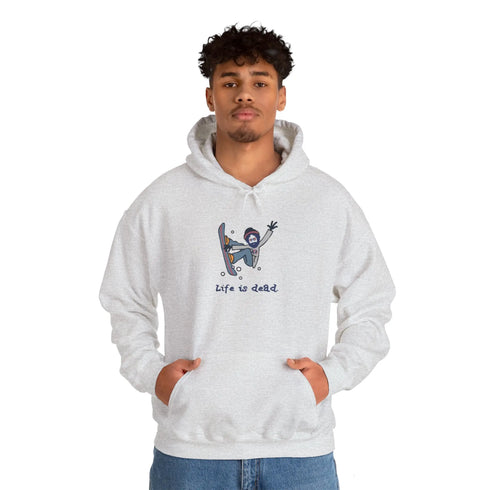 Snowboarding Jerry Grateful Dead Unisex Hoodie - StealieShop
