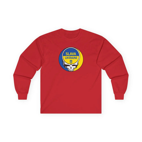 Grateful Dead - Ukraine Stealie Unisex Cotton Long Sleeve Tee - StealieShop