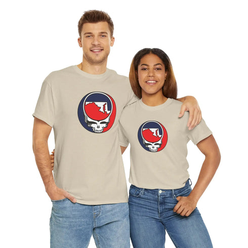 Maryland Map Stealie Grateful Dead T-Shirt