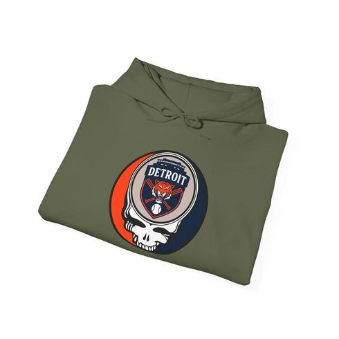 Grateful Dead - Detroit Tigers Grateful Dead Unisex Heavy Blend Hoodie - Hooded Sweatshirt - StealieShop