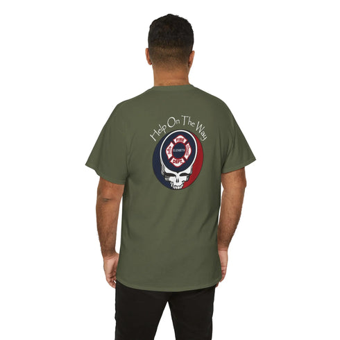 Elizabeth Fire Department Grateful Dead T-Shirt StealieShop
