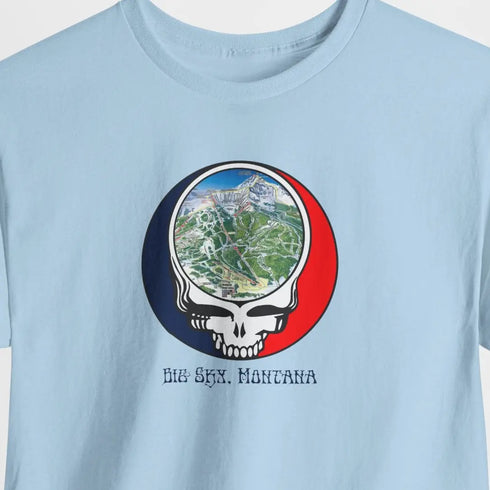 Big Sky Trail Map Stealie Grateful Dead T-Shirt