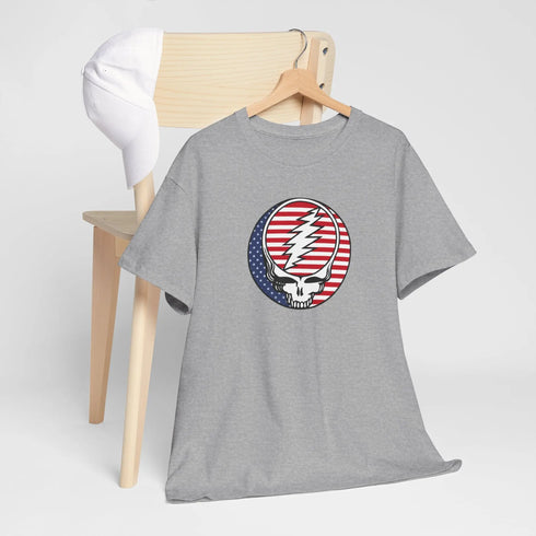 Grateful Dead - Stars and Stripes US-Grown Ring-Spun Cotton T-Shirt - StealieShop