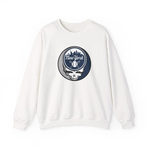 Grateful Dead - New York Yankees Stealie Grateful Dead Crewneck Sweatshirt - MLB - StealieShop