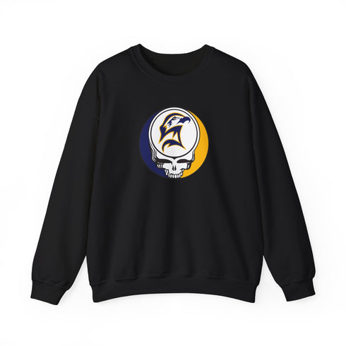 Custom Seahawk Stealie Crewneck Sweatshirt