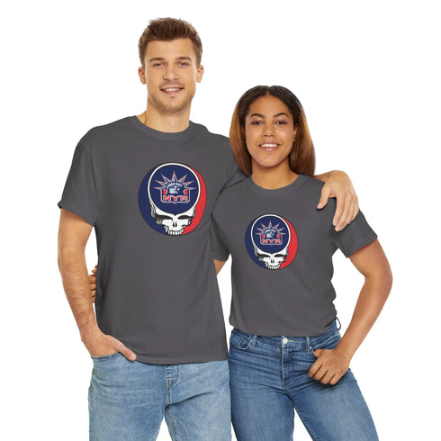 New York Rangers Grateful Dead Steal Your Face T-Shirt - NHL StealieShop