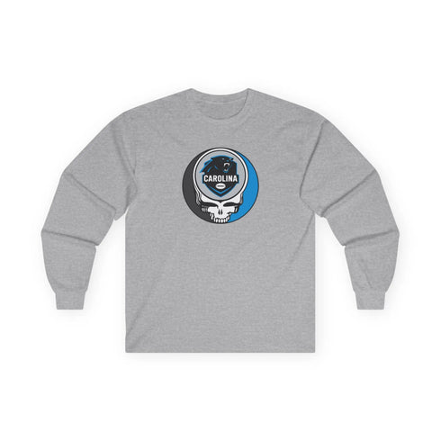 Grateful Dead - Carolina Panthers Stealie Ultra Cotton Long Sleeve Tee - StealieShop