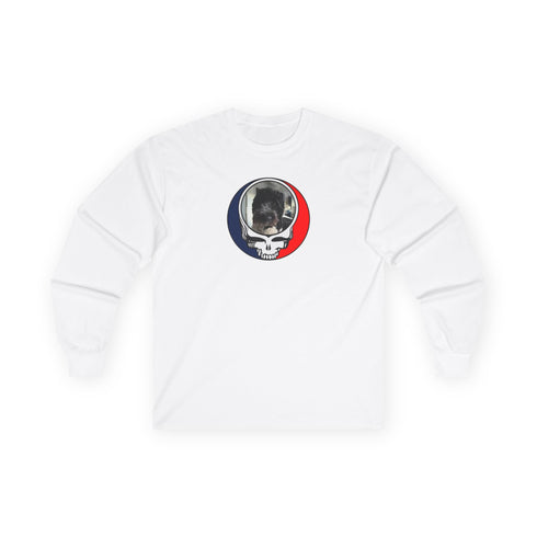 Custom Dog Stealie Grateful Dead Long Sleeve Tee (120)