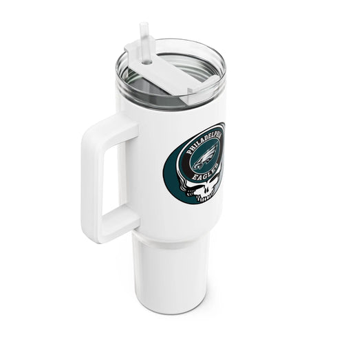 Grateful Dead - Philadelphia Eagles Stealie "Fat Man" Tumbler, Double Insulated 40oz Travel Mug - StealieShop