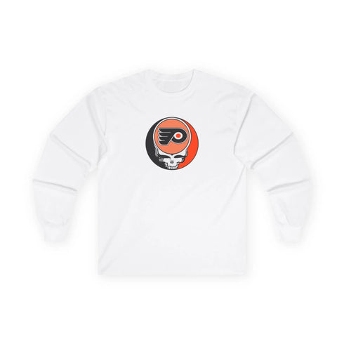Phildelphia Flyers Grateful Dead Long Sleeve Tee StealieShop