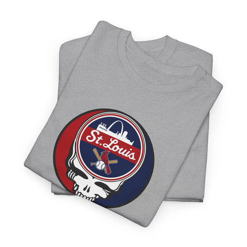 Grateful Dead - St. Louis Cardinals Grateful Dead Steal Your Face T-Shirt - MLB - St Louis - StealieShop