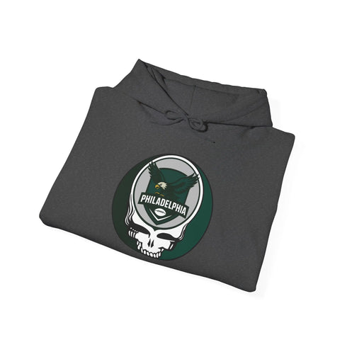 Grateful Dead - Philadelphia Eagles Stealie Grateful Dead Hoodie Sweatshirt - NFL - StealieShop