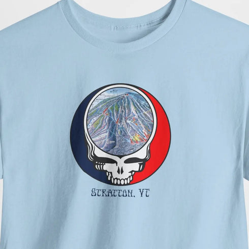 Stratton Trail Map Stealie Grateful Dead T-Shirt