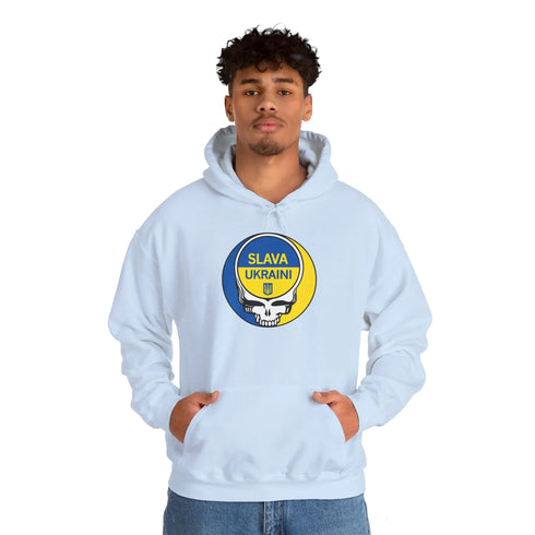 Grateful Dead - Slava Ukraini Stealie Grateful Dead Unisex Heavy Blend Hoodie - StealieShop